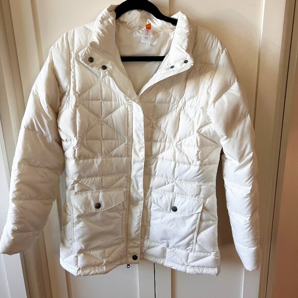 Lucy Down Puffy Jacket — Ivory - Picture 1 of 9